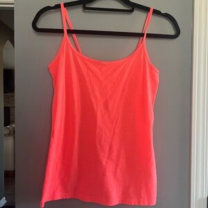 Women's Neon Coral Tank Top
